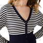 Steve Madden - Lauryn Stripe Crop Cardigan