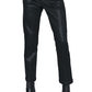 PAIGE Mayslie Coated Ankle Straight Leg Pants - Black Luxe