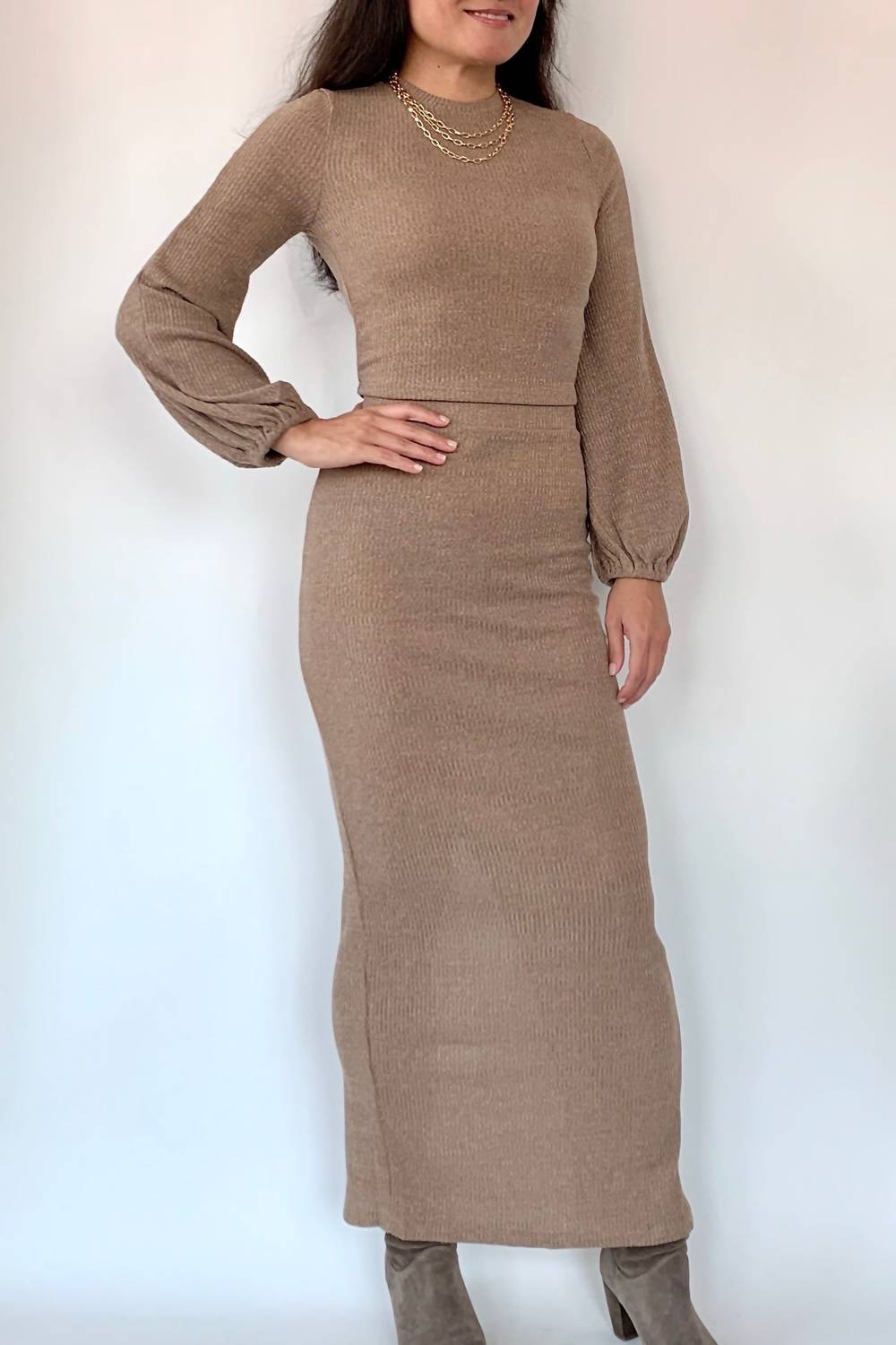 124 Voltaire - Bishop Ribbed Top