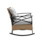 3pcs Rocking Rattan Set - Grey