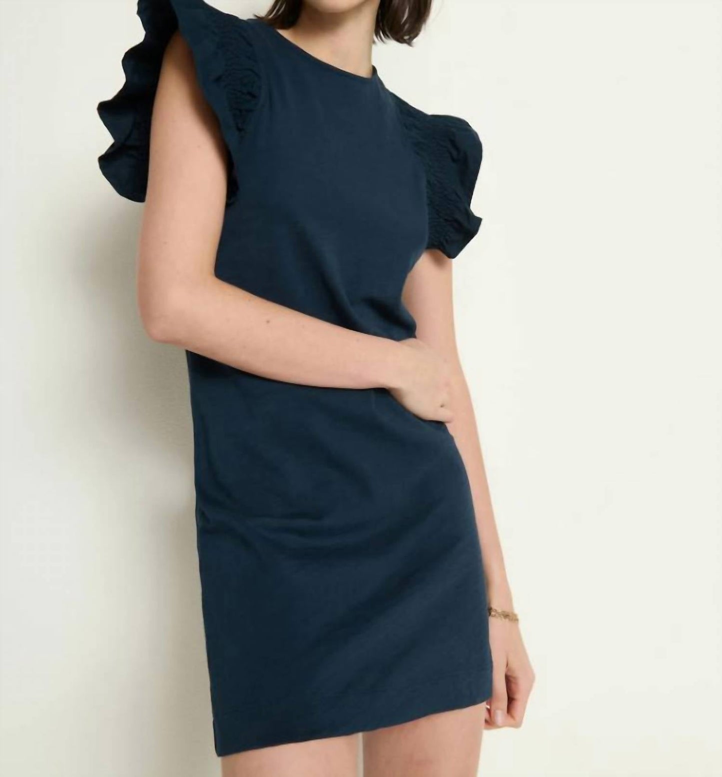 Nation Ltd - Ellis Ruffle Sleeve Mini Dress