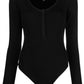 Good American - Women's The Feel Good Long Sleeve Bodysuit