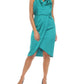 Joseph Ribkoff - Cowl Neck Satin Midi Dress