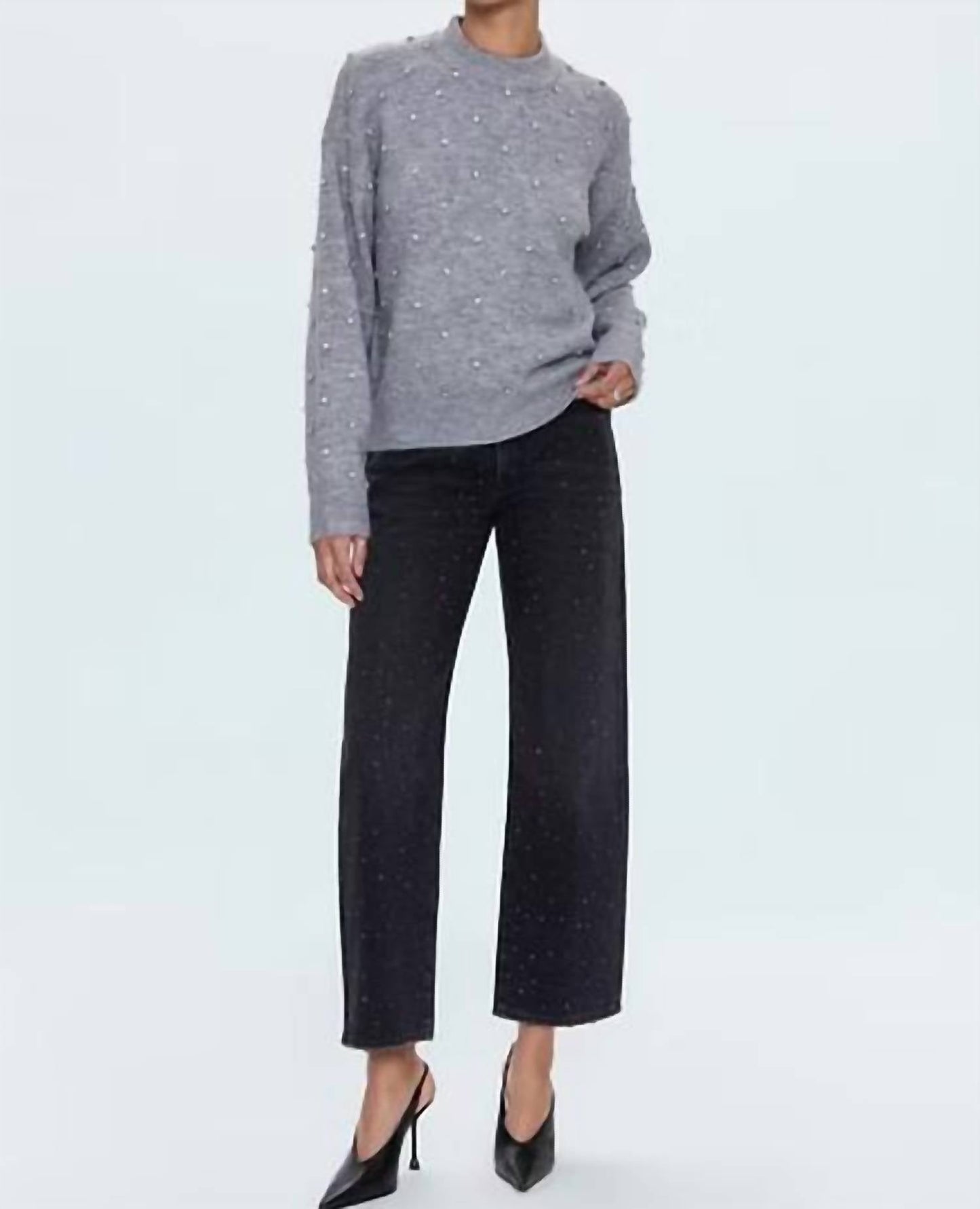 Pistola - Aura Rhinestone Crewneck Sweater