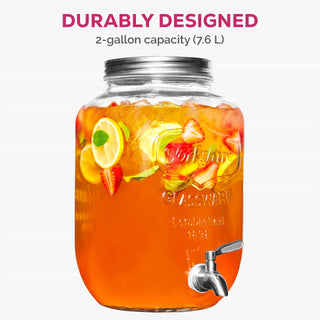 Dispensador de bebidas de vidro 