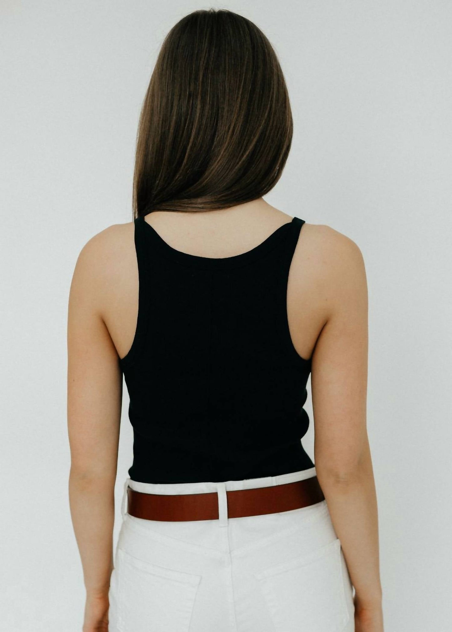 Eterne - Cropped Rib Tank Top