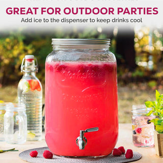 Dispensador de bebidas de vidro 