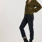 Vintage Havana - deep olive fitted utiility cardigan