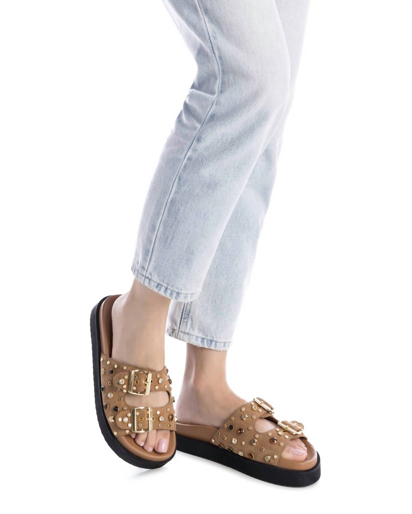 Xti - Women's Double Buckle Sandals