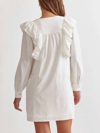 Entro - Vestido com botões e detalhes de babados