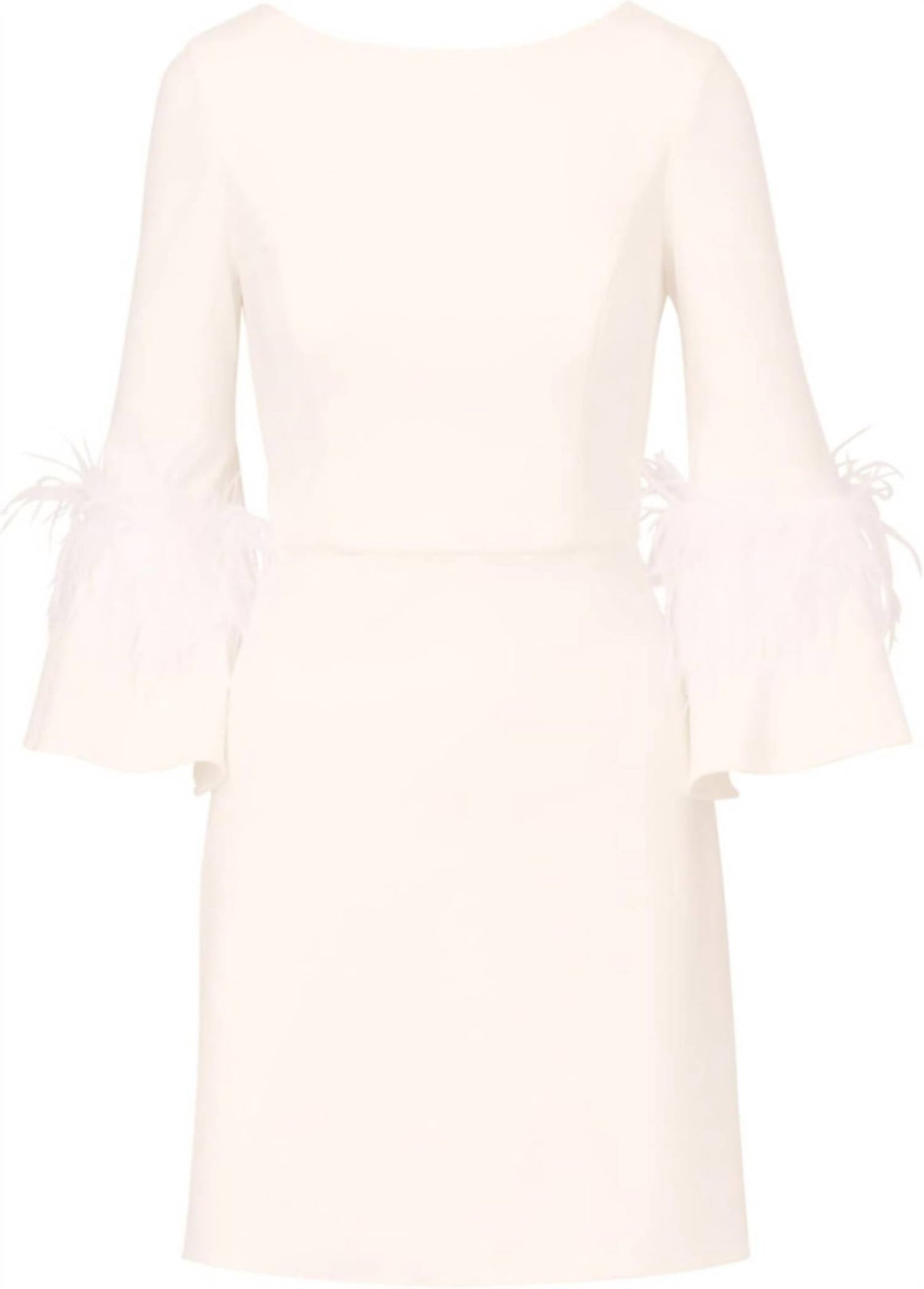 Adrianna Papell - Stretch Crepe Feather Dress