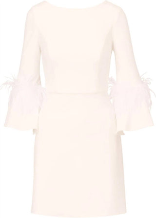 Adrianna Papell - Stretch Crepe Feather Dress