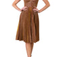 HELSI Corina Metallic Sleeveless Dress in Glowing Gold, Size X-Large