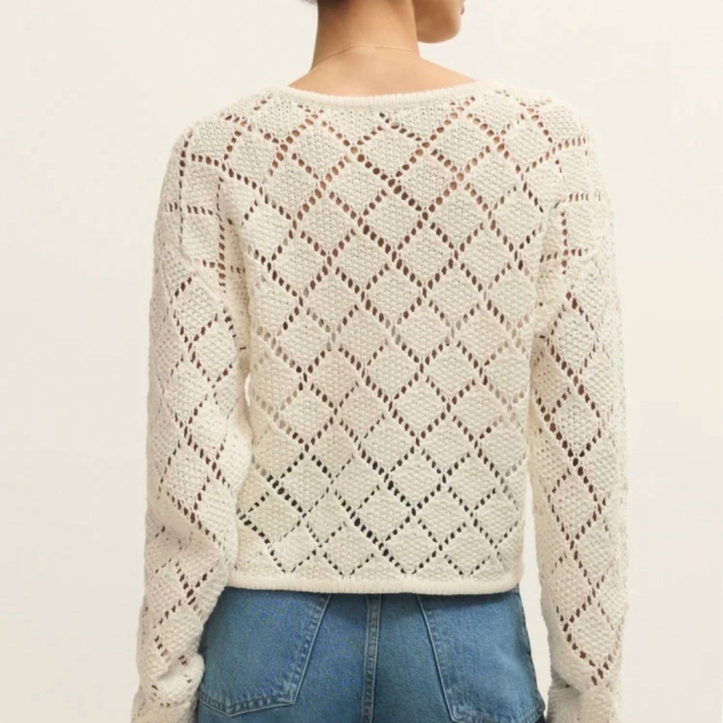 Z Supply - Hullen Diamond Crochet Sweater