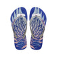 Havaianas Girls Slim Glitter II Sandals Marine Blue Size 34 Big Kid