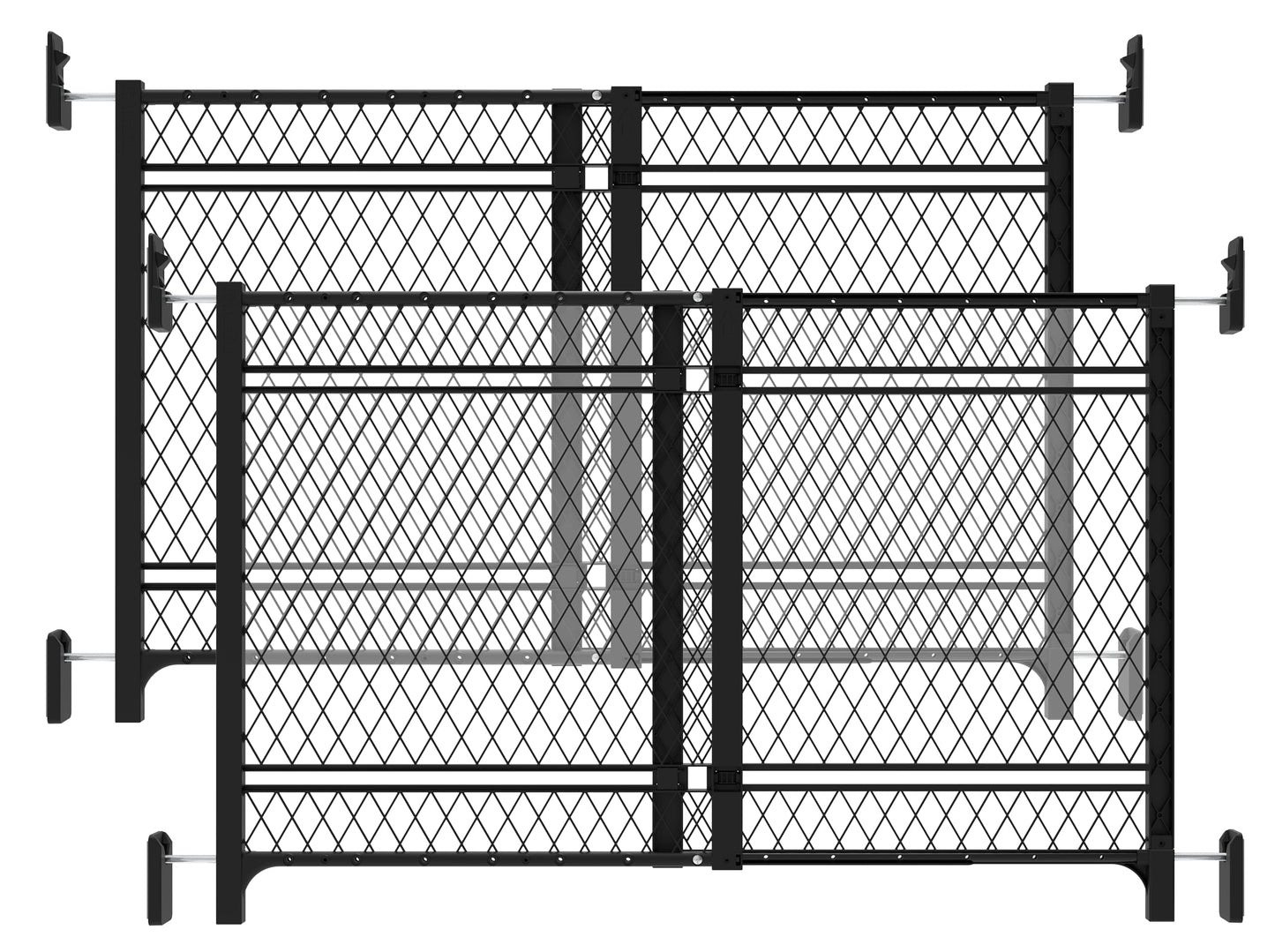 Ingenuity Doorway 42W Series Baby and Dog Gate 2Pack Indoor Outdoor Wont Rust or Warp Galvanized Steel Fits 2342 Openings 24 Tall