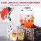Dispensador de bebidas de vidro 