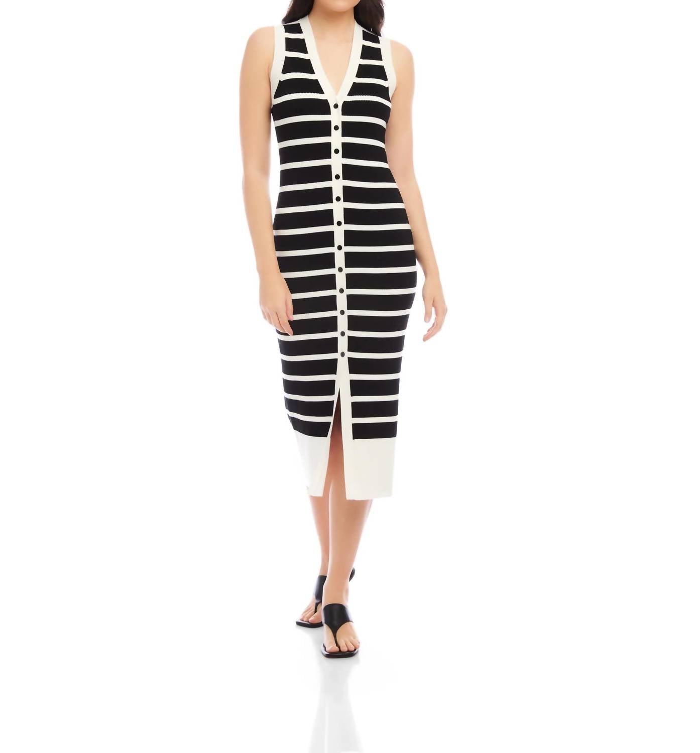 Fifteen Twenty - jenna v-neck sweater dress