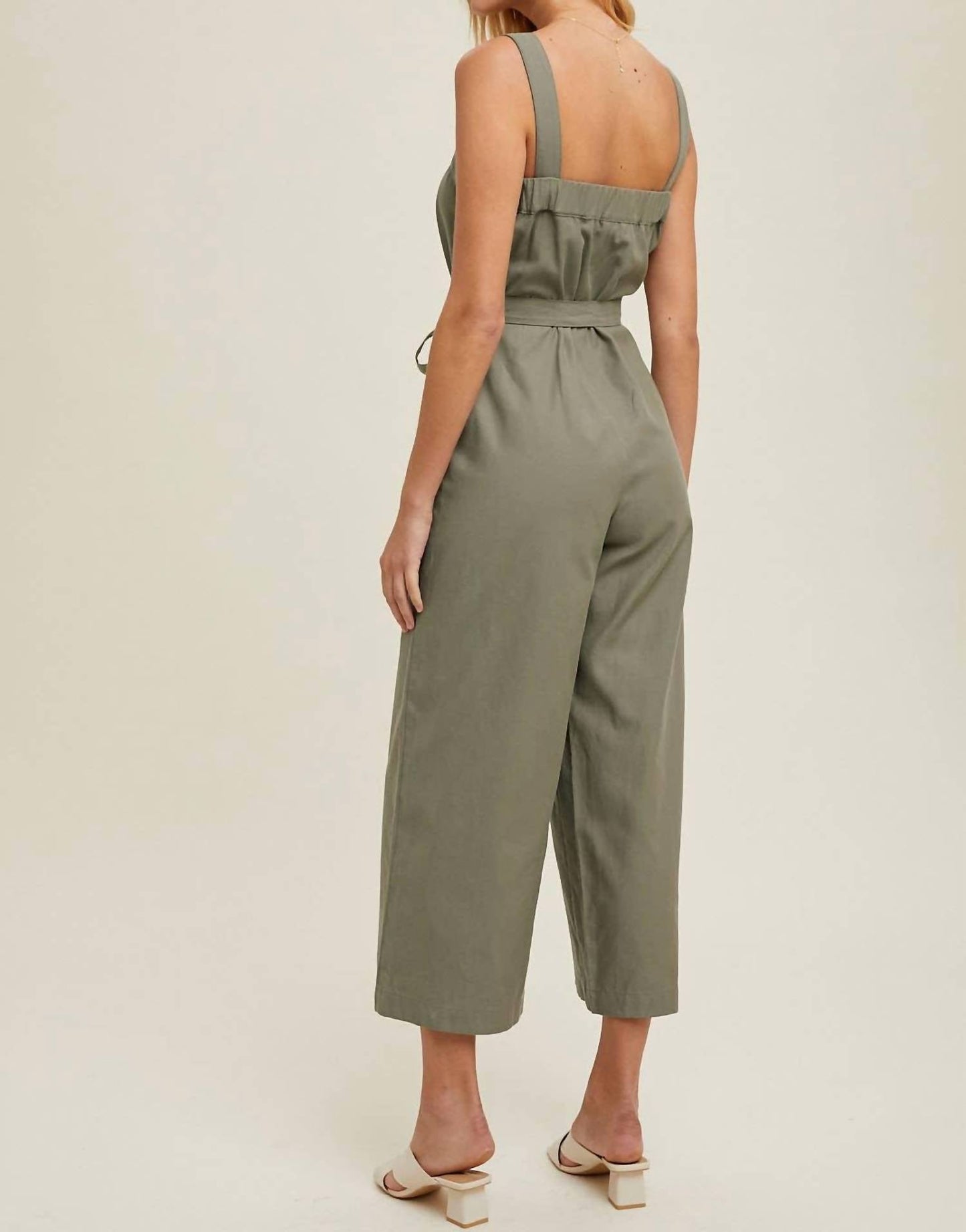 Wishlist - Ella Belted Capri Jumpsuit