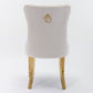 Nikki Collection Modern Tufted Velvet Upholstered Dining Chairs - Set of 2