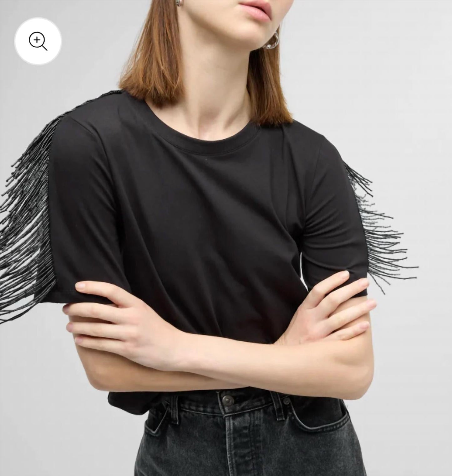 Veronica Beard - Scala Beaded Fringe Top