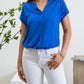 Blu Pepper - Short Roll Sleeve Button Down Shirt