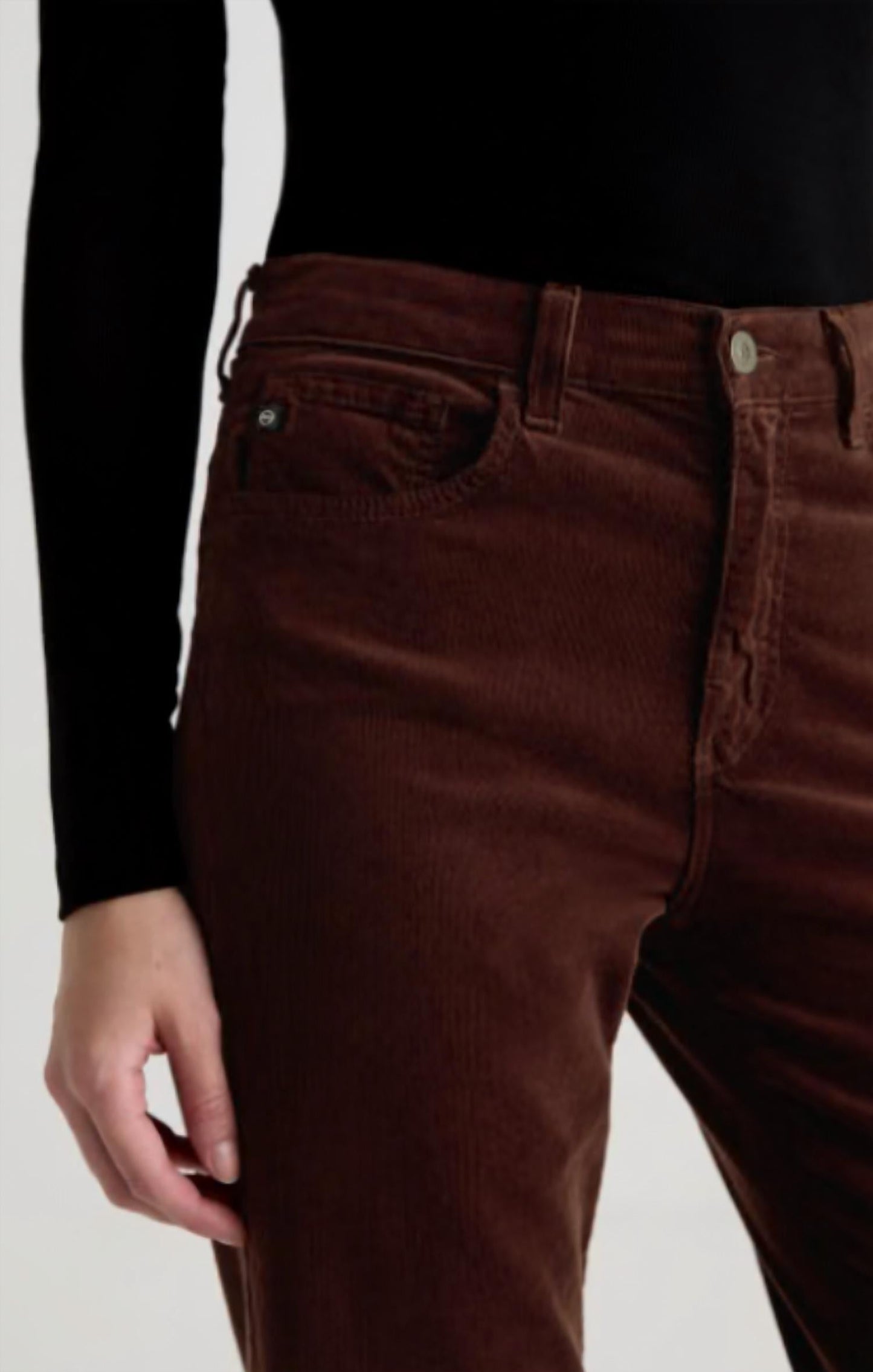 Ag Jeans - Brinley Corduroy Mid Rise Straight Jeans