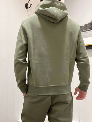 Polo Ralph Lauren - Moletom com capuz liso em mistura de algodão com efeito ombré
