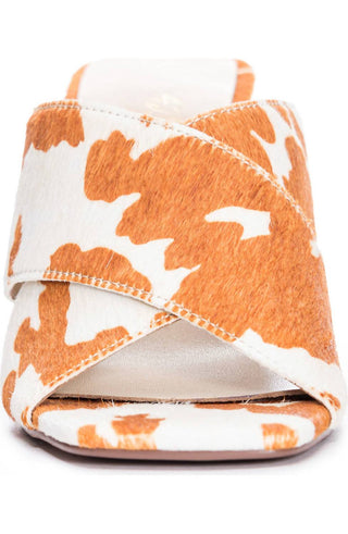 42 Gold - Sandália de Salto Slide Saldana Feminina