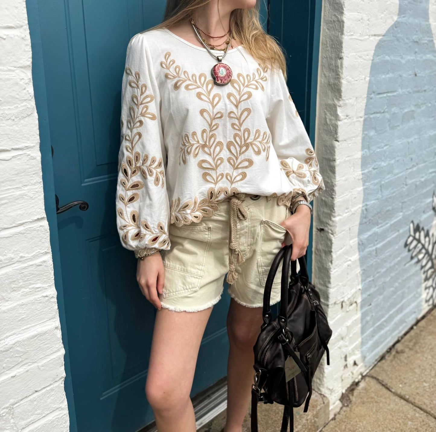 A.Ren - Felicity Embroidered Top