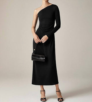 J.Crew - Vestido de um ombro só em crepe de jersey