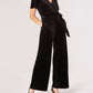 Apricot - Angel Velvet Wrap Jumpsuit