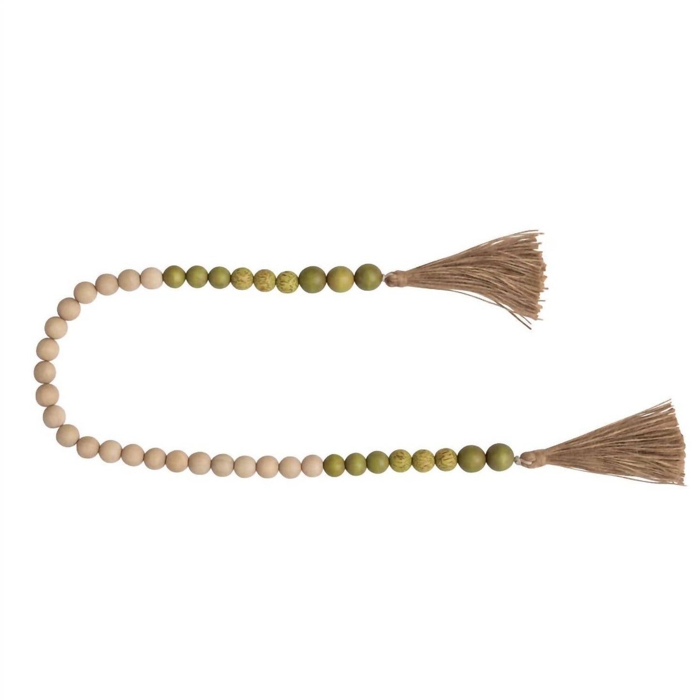 Creative Co-Op - Wood and Coco Shell Bead Garland