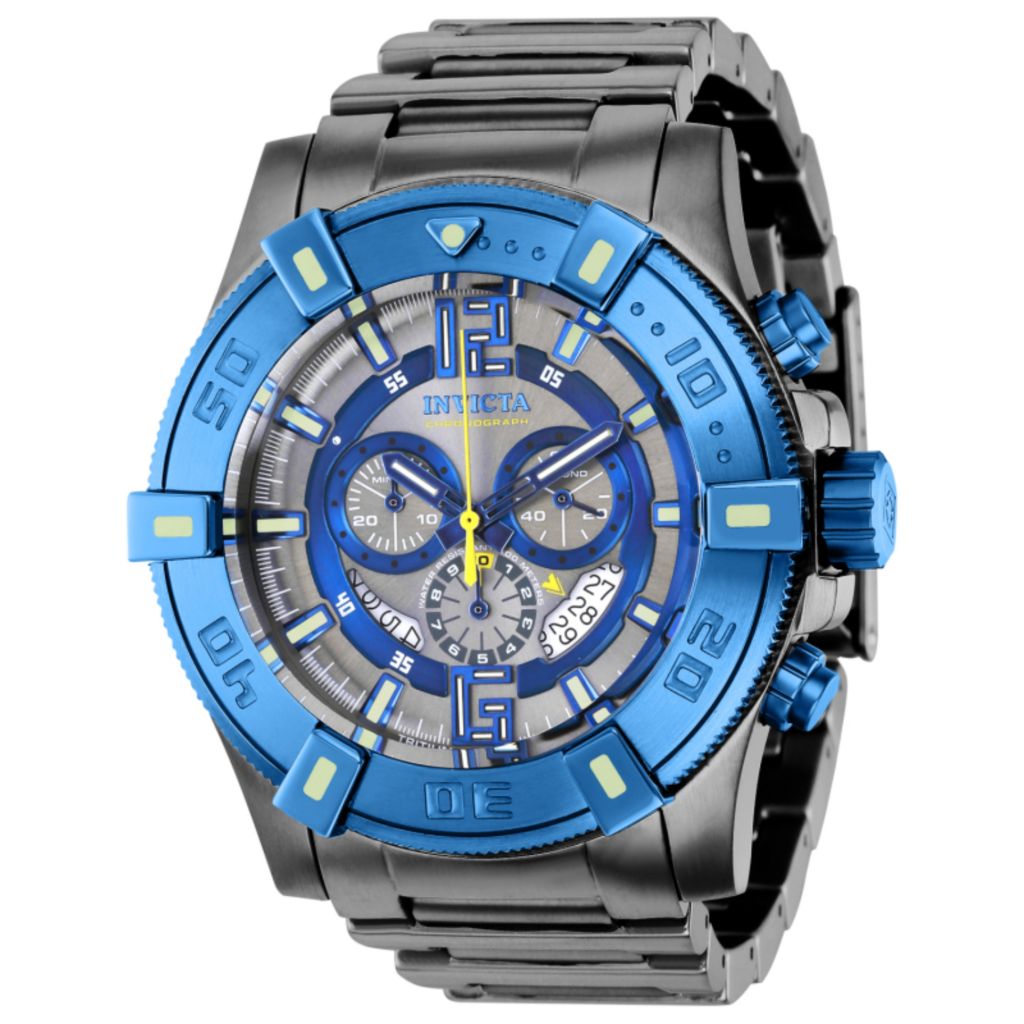 Relógio Invicta Luminary 52mm Swiss Quartz Chrono Aço Inoxidável Pulseira