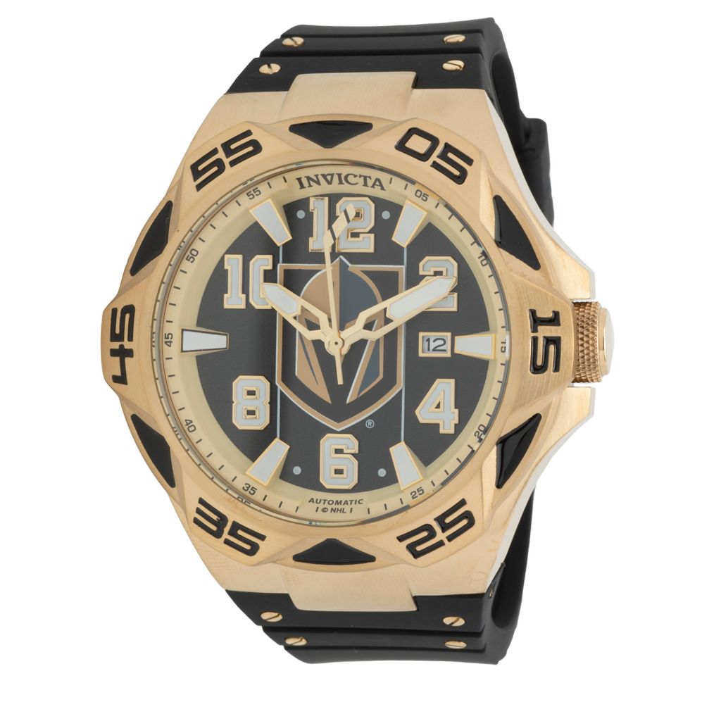 Relógio Invicta NHL Pro Diver com pulseira de silicone automática de 52 mm