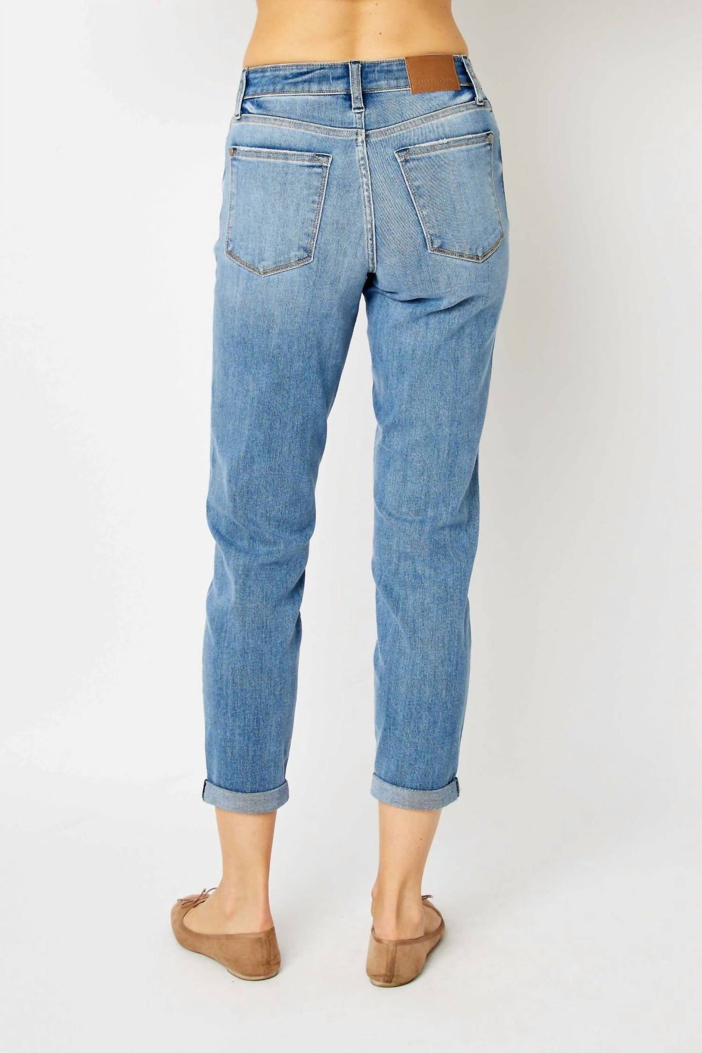 Judy Blue - Women's Midrise Cuffed Slim Jean