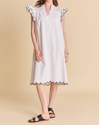 English Factory - Vestido midi com mangas esvoaçantes