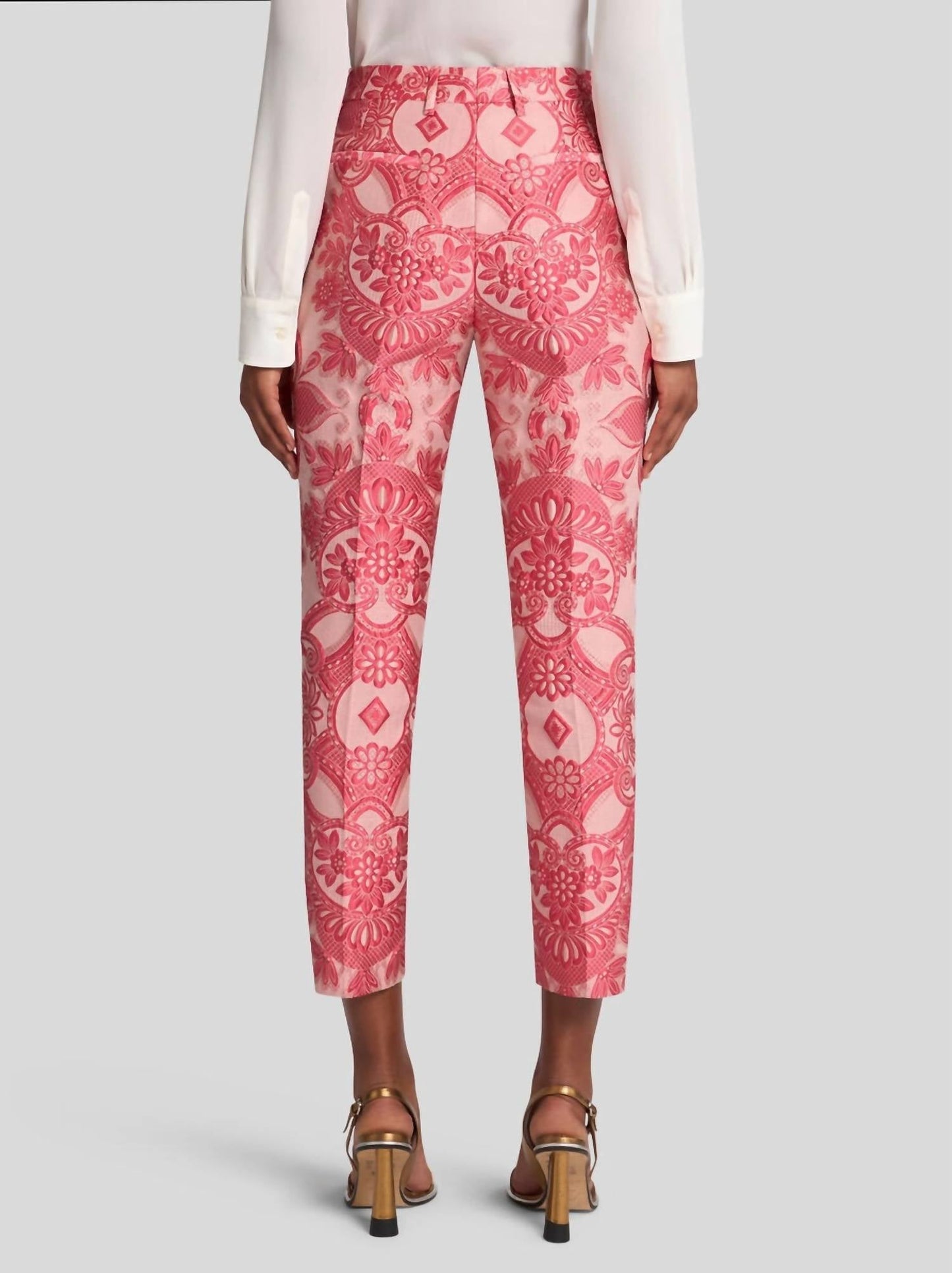 Etro - Jacquard Lace Cigarette Trousers
