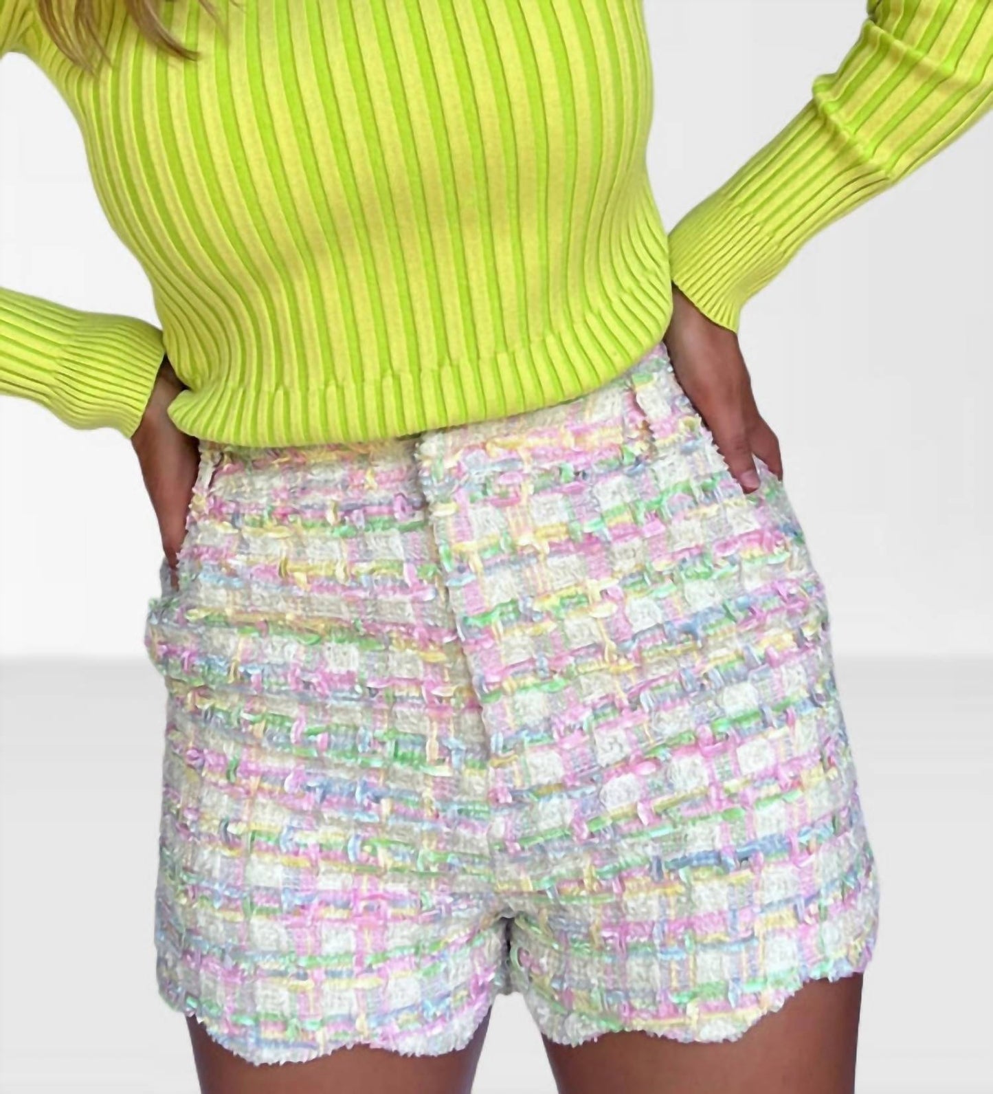 Storia - Pastel Tweed Shorts