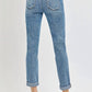 Risen - Full Size High Rise Cropped Roll Up Jeans