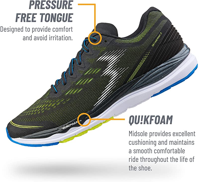 Tênis de corrida masculino 361 Meraki 2 preto/spark