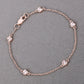 0.45 Carat Genuine Morganite .925 Sterling Silver Bracelet