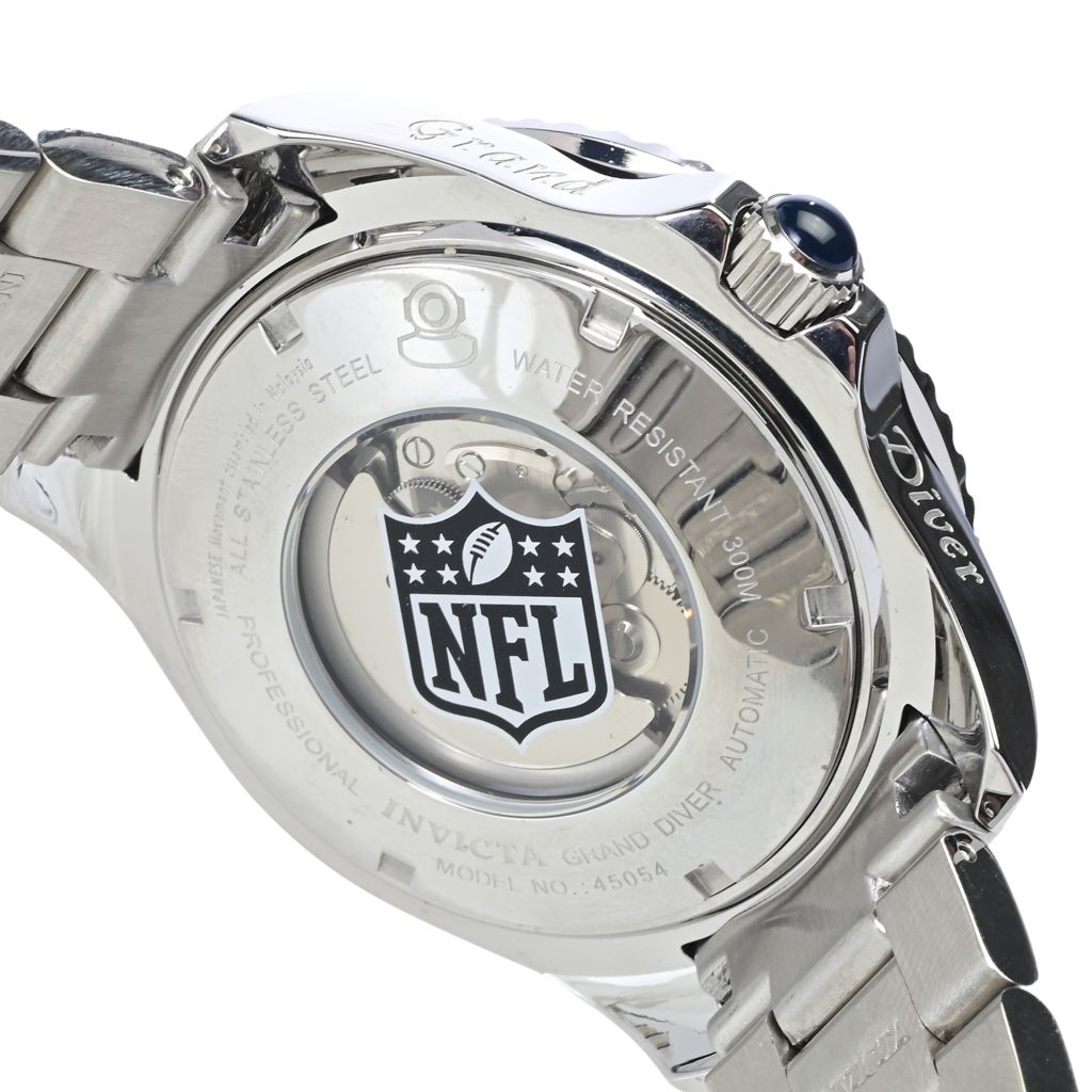 Relógio Invicta NFL Grand Diver 47mm Automático Pulseira de Aço