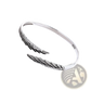 925 Sterling Silver Detailed Angel Wing Ring