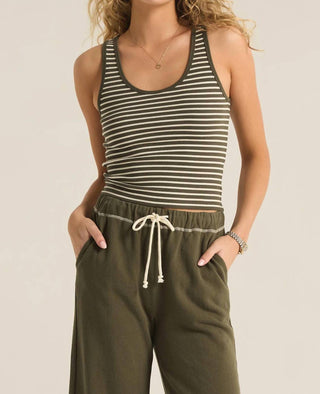 Z Supply - Blusa listrada canelada Essy