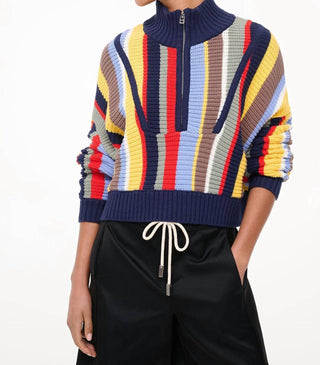 Staud - Staud Cropped Hampton Sweater