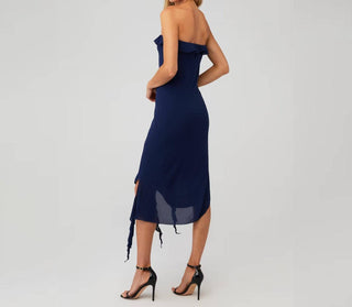 Amanda Uprichard - Vestido Chelsey Midi de Chiffon