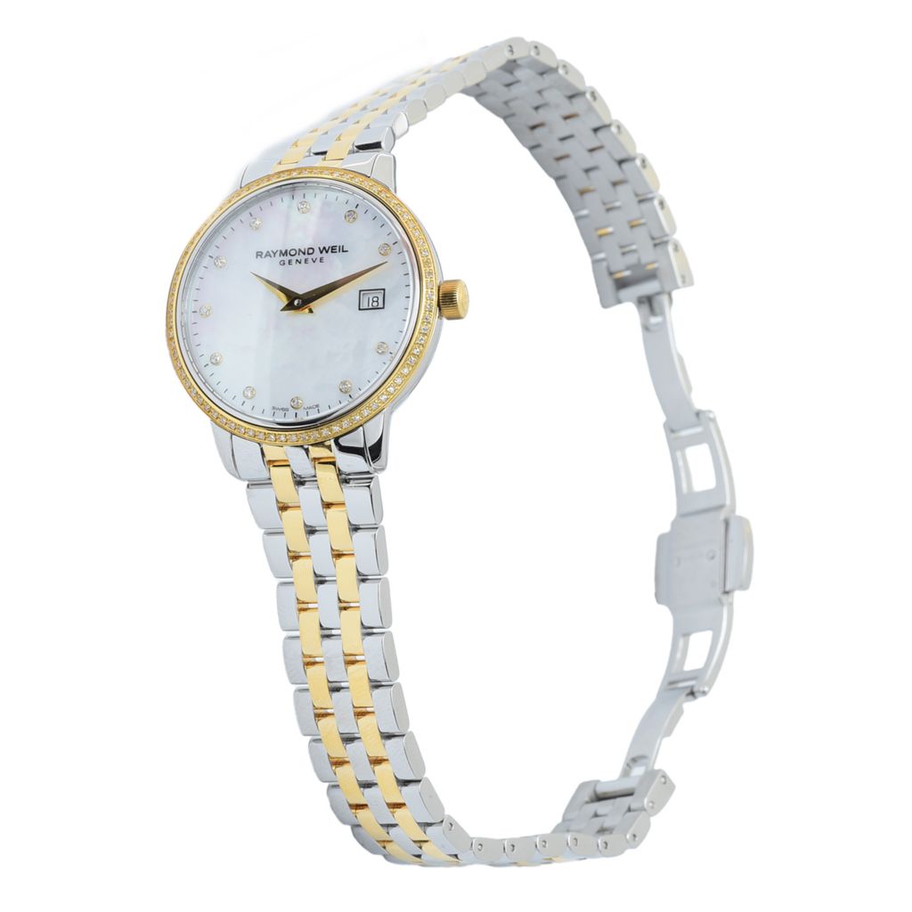 Raymond Weil 29mm Tocata Swiss Quartz 0.26ctw Diamante Relógio