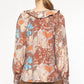 Entro - Floral Babydoll Blouse