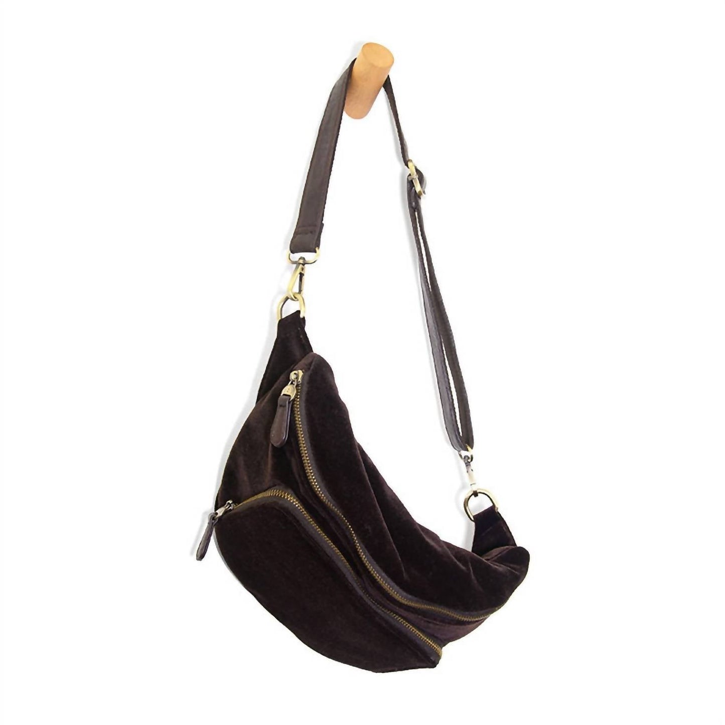 Joy Susan - Women's Kira Velvet Sling Belt Bag